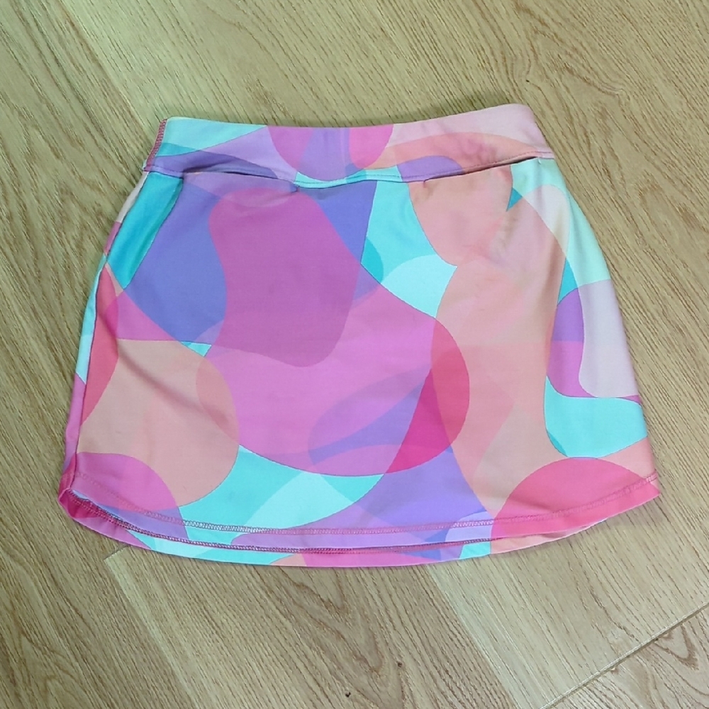 Colorful Kids Skirt With Built In Shorts